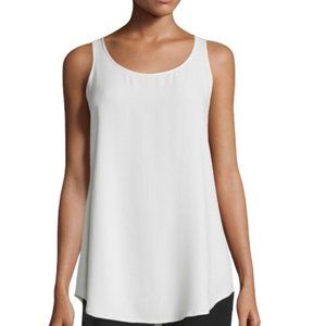 NWT Eileen Fisher Scoop Neck Tank Top in White 3X